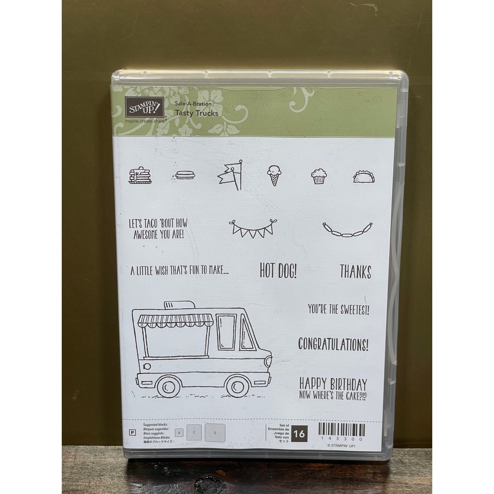 Stampin Up! Tasty Trucks Stamp Set Food Truck Birthday Celebration‎